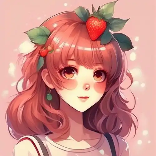 可爱头像‖草莓系少女