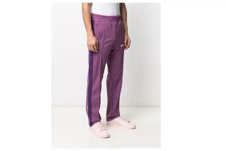 palm angels 21春夏男士college track pants grape white 紫色 xl
