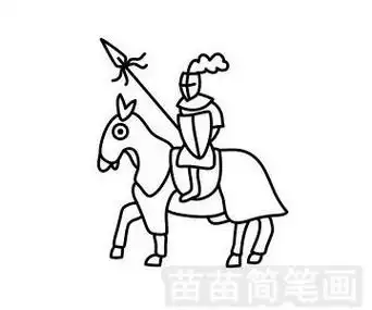 骑士简笔画元气骑士简笔画