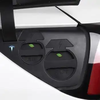 适用于 特斯拉充电口盖适用于tesla特斯拉model3y充电口防水盖防尘罩