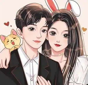 甜酷水彩头像设计卡通真人照片漫画定制情侣可爱图片男女生小头像