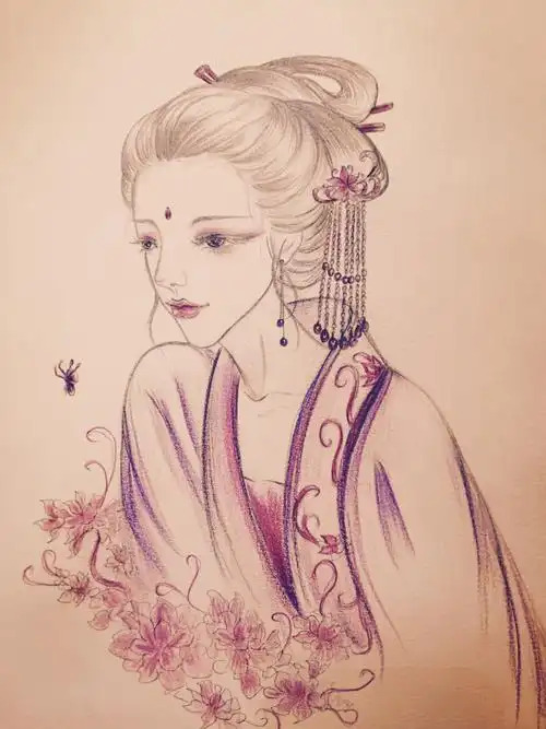 手绘 古风 女子