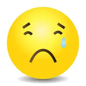 哭脸的图释卡通哭脸表情滑稽一个哭脸的矢量可爱的卡通白色哭脸表情