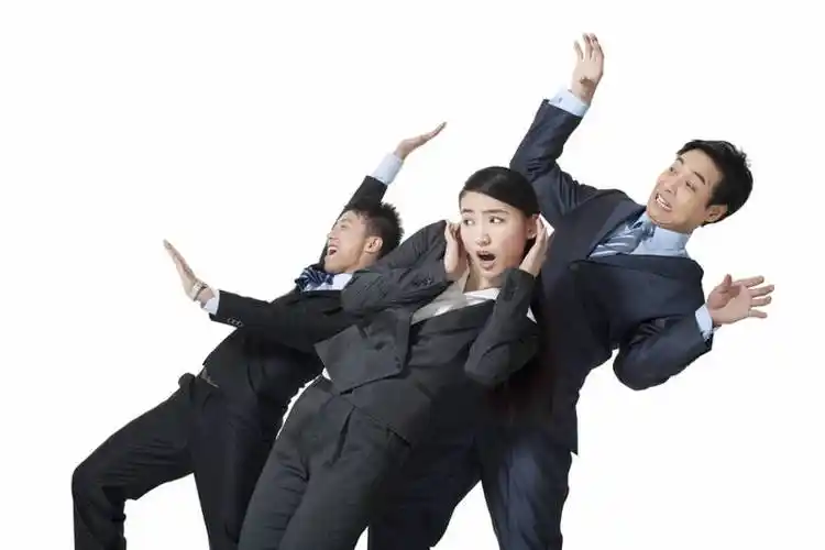 商务女性,举,横图,留白,白色背景,侧面,衬衫,商务,成功,合作,团队