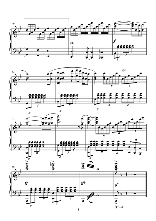 星 邓丽君 钢琴谱,歌谱 简谱,五线谱