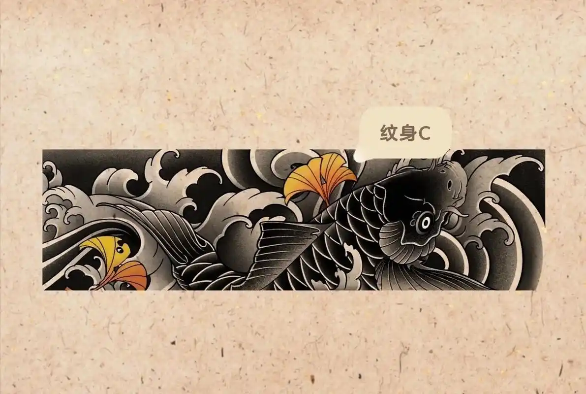 适合做臂环纹身.手环纹身手稿.