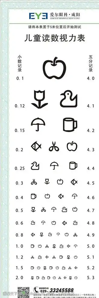 儿童视力表