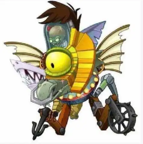 植物大战僵尸恐龙博士简笔画