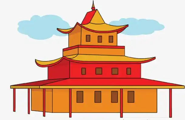 中国传统庙宇手绘