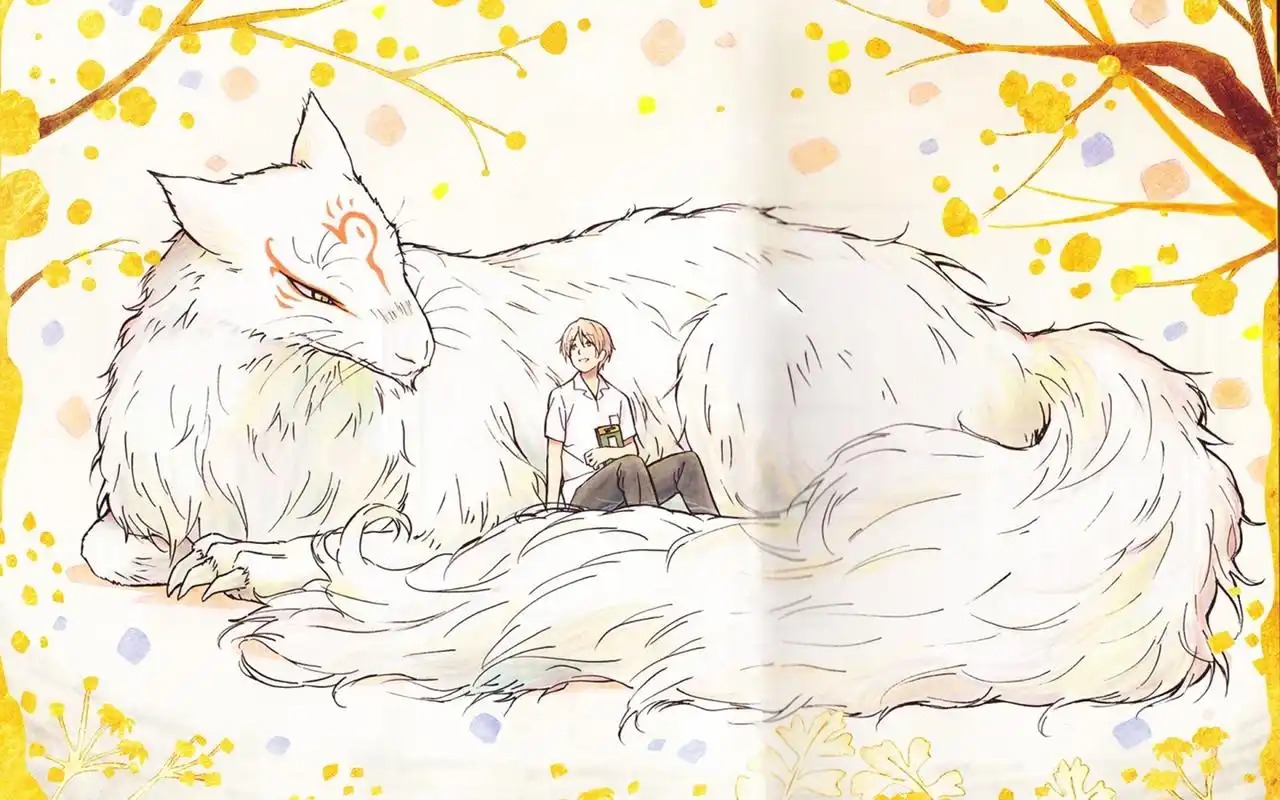 《夏目友人帐》俏皮猫咪老师雨季温柔电脑壁纸下载-卡通动漫-壁纸下载