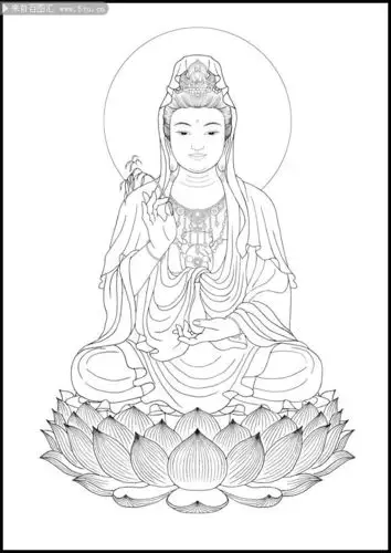 01-17 09:14:12观音菩萨白描高清图片白描菩萨fanniebaby同采自www
