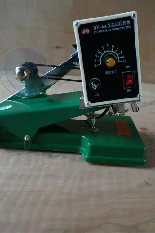 打码机厂家直销生产日期dy-6手动喷码机直热钢印打标机