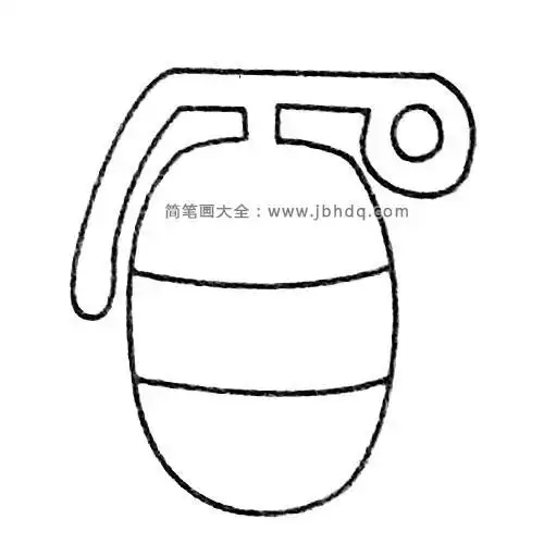 玩具手雷简笔画图片及画法步骤