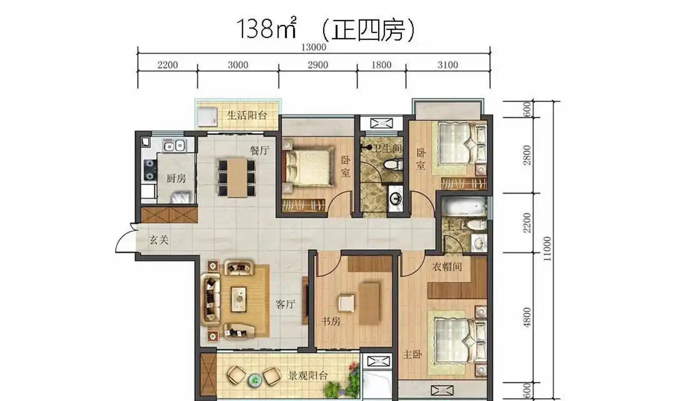 到底该选哪个好[疑问] 之前说过几个类似户型,但户型图没有尺寸标注