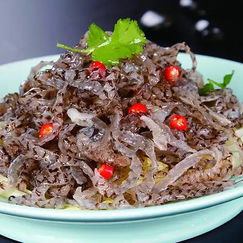 500g大连泡椒香辣鱼皮