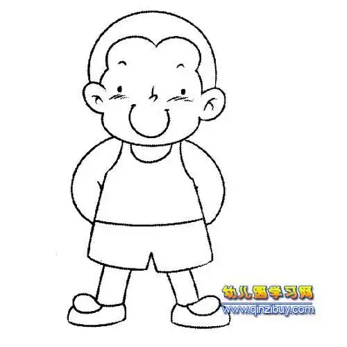 幼儿园男生头像简笔画