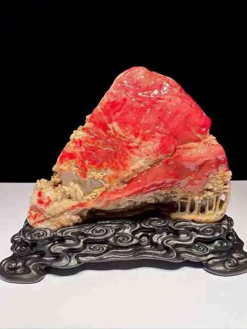 昌化鸡血石深山雅集尺寸15211862