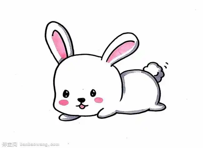 怎么画小兔子简笔画可爱兔子简笔画简单教程