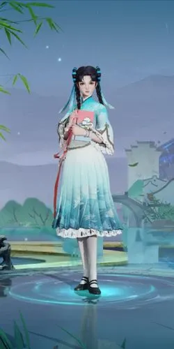 西施诗语江南建模脸真的不丑