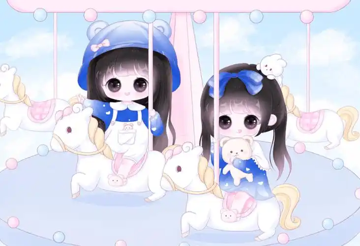 q版,可爱好姐妹 想到明天还有很多事做,我直接睡到后天