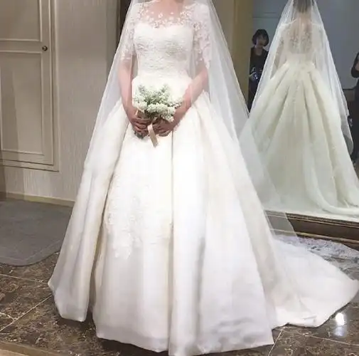 试穿实拍2019最新时尚婚纱照片大全