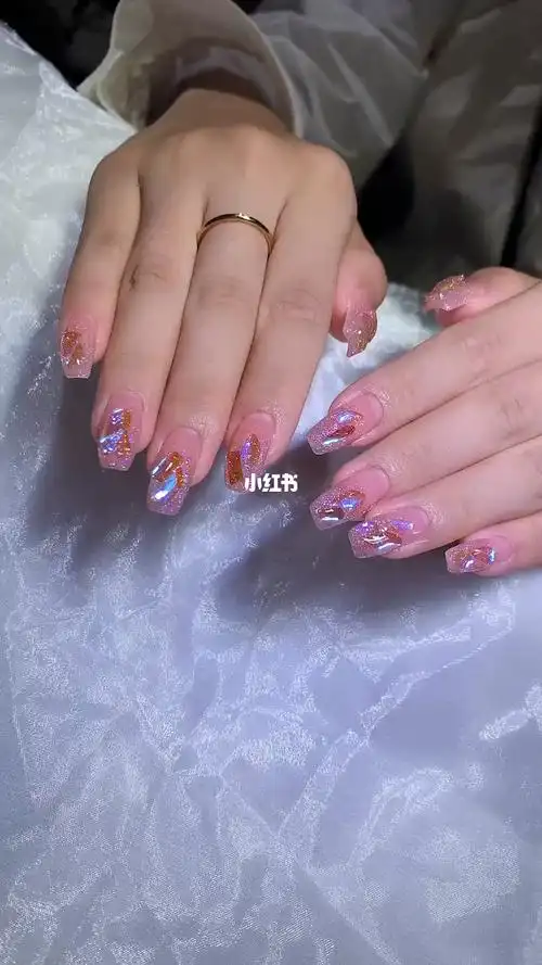 网红温精灵同款美甲
