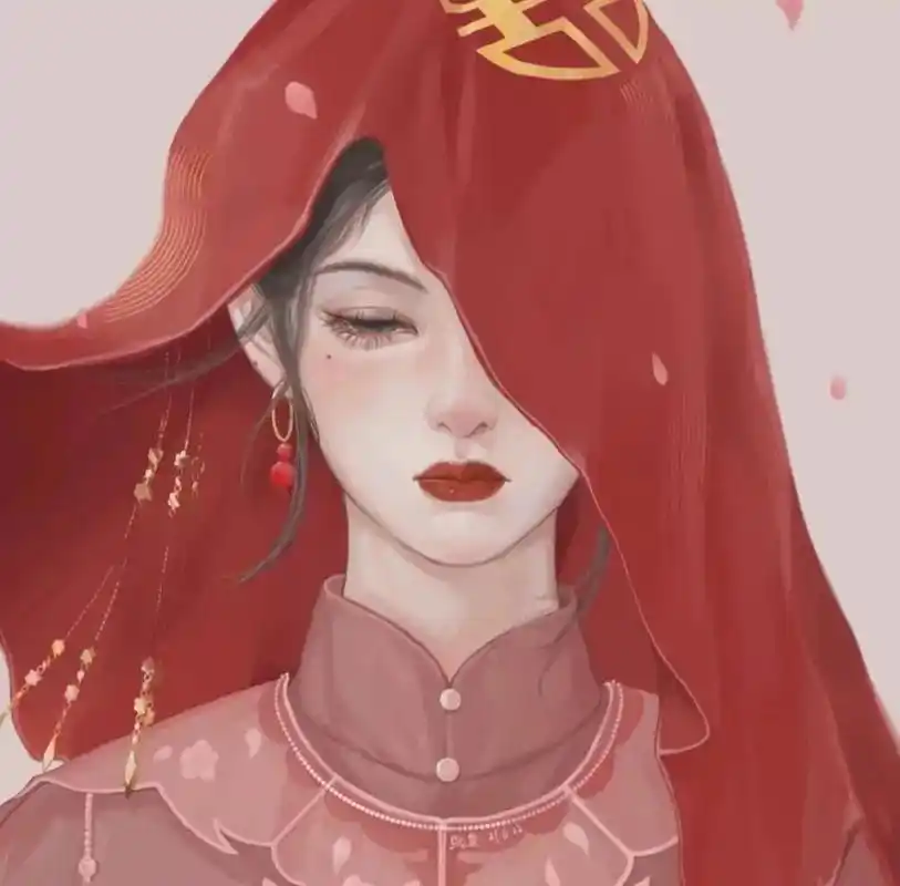 偏古风手绘女生头像