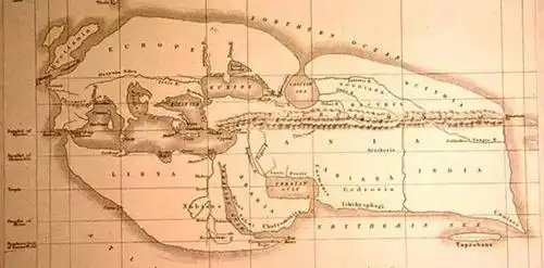 16世纪比利时地图绘制师亚伯拉罕·奥特柳斯绘制的世界地图.
