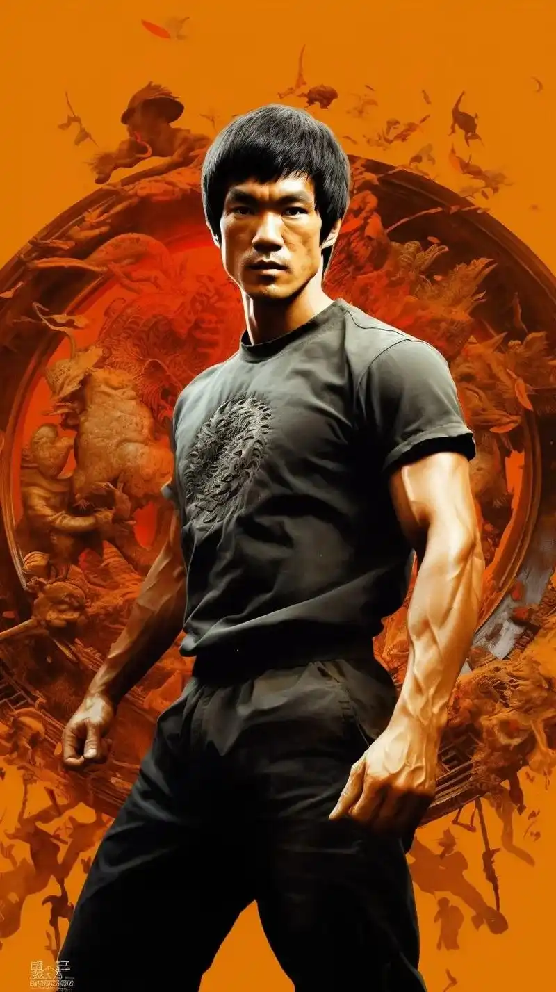 武术巨星李小龙,截拳道的创始人,速度与力量的完美结合