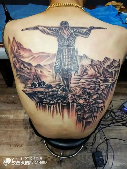 齐天大圣_纹身图案手稿图片_吴政的纹身作品集