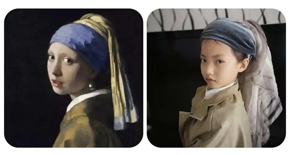 实小一三班"世界名画模仿秀"大咖展