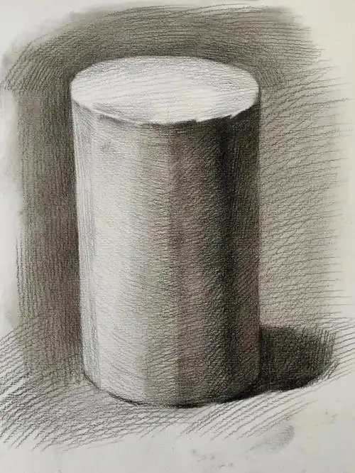 圆柱体初学美术生超详细步骤图带字