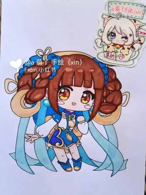 迷你世界月无双画画的日常儿童画简笔画教程