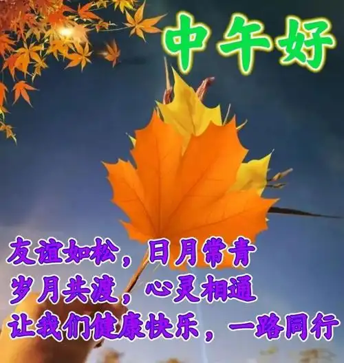 中午好片大全,中午好问候,中午好祝福,秋日祝福语大全