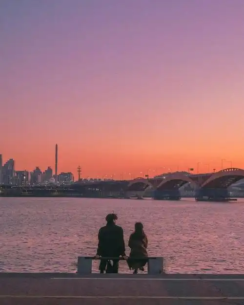 朋友圈背景图|浪漫|恋人|黄昏