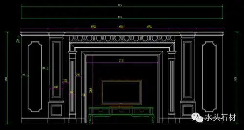 99套石材背景墙的cad设计图纸免费放送