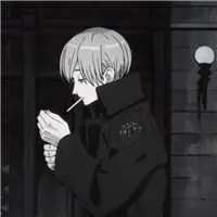 孤独无奈抽烟的卡通男生头像 卡通伤感抽烟男生头像【点击鼠标右键