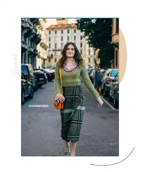 2020春季流行"毛衣 半裙",显腰细显腿长,谁穿都好看!