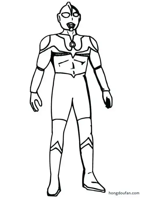 泽塔奥特曼!11张泽塔奥特英雄卡通涂色大全-红豆饭小学生简笔画大全