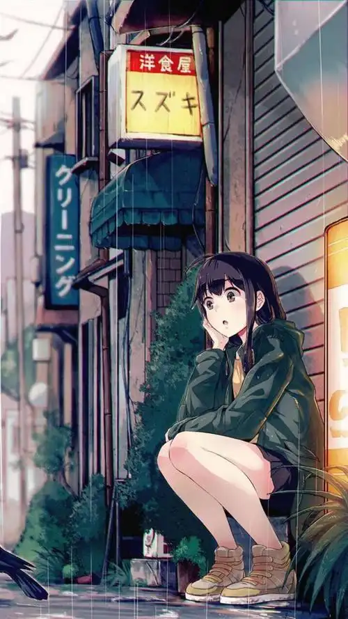 二次元小姐姐,高清图片,手机锁屏桌面-壁纸族