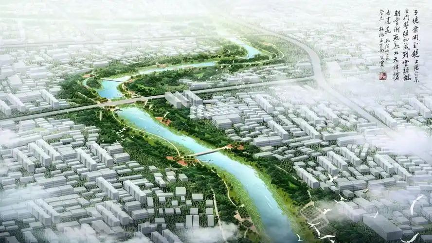 城市规划鸟瞰图图片