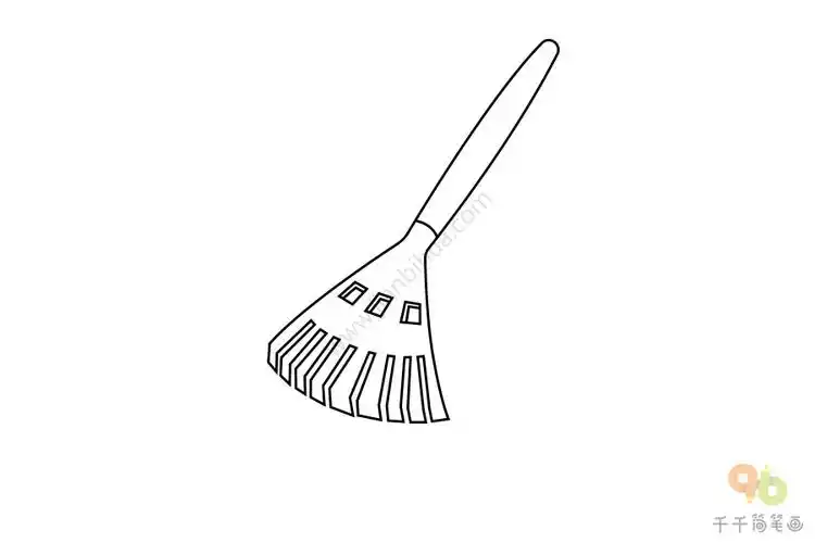 教你画耙子简笔画
