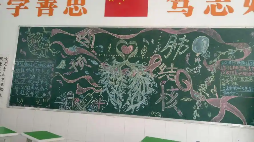 鲁甸县第二小学举行"防治肺结核"专项黑板报评比活动"