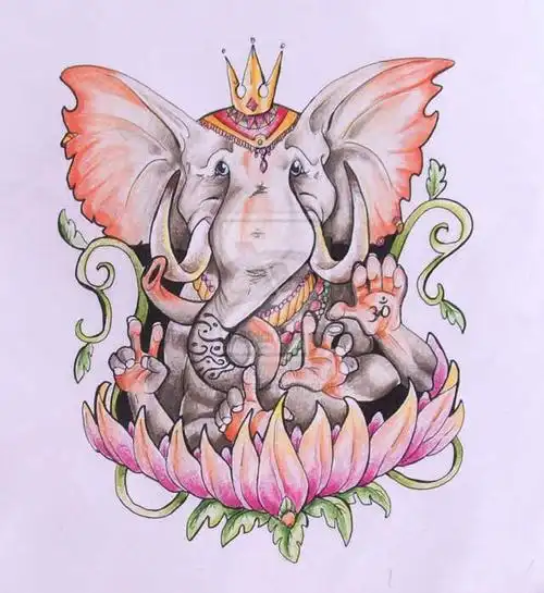 泰国纹身可以说是独具一格,它是由符文与图案组合而成,泰国纹身师一般