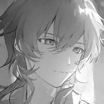 帅气动漫男生头像黑白图片