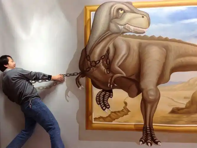 3d错觉画 - 3d立体画 - 墙绘案例 - 温州墙绘空间艺术-艺界文化官网