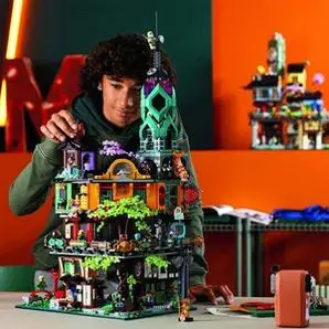 lego乐高幻影忍者系列71741幻影忍者城市花园