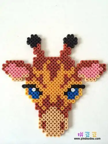 动物拼豆长颈鹿拼豆 拼豆图纸,拼豆教程,拼拼豆豆,perler beads,pixer