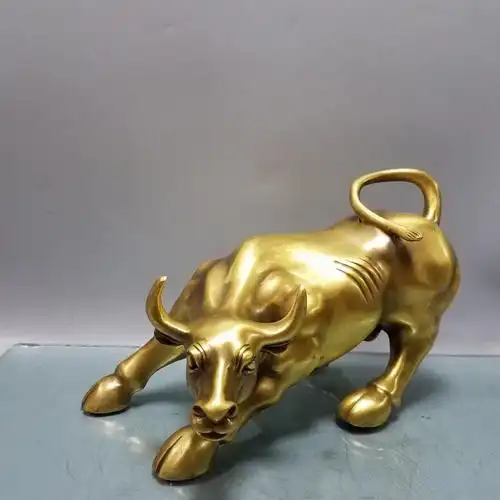 商务送礼摆件办公室摆件 总经理纯铜旺市牛摆件生肖牛旺财牛书桌茶桌