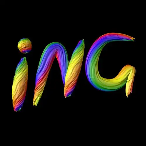 c4d-炫彩字体效果